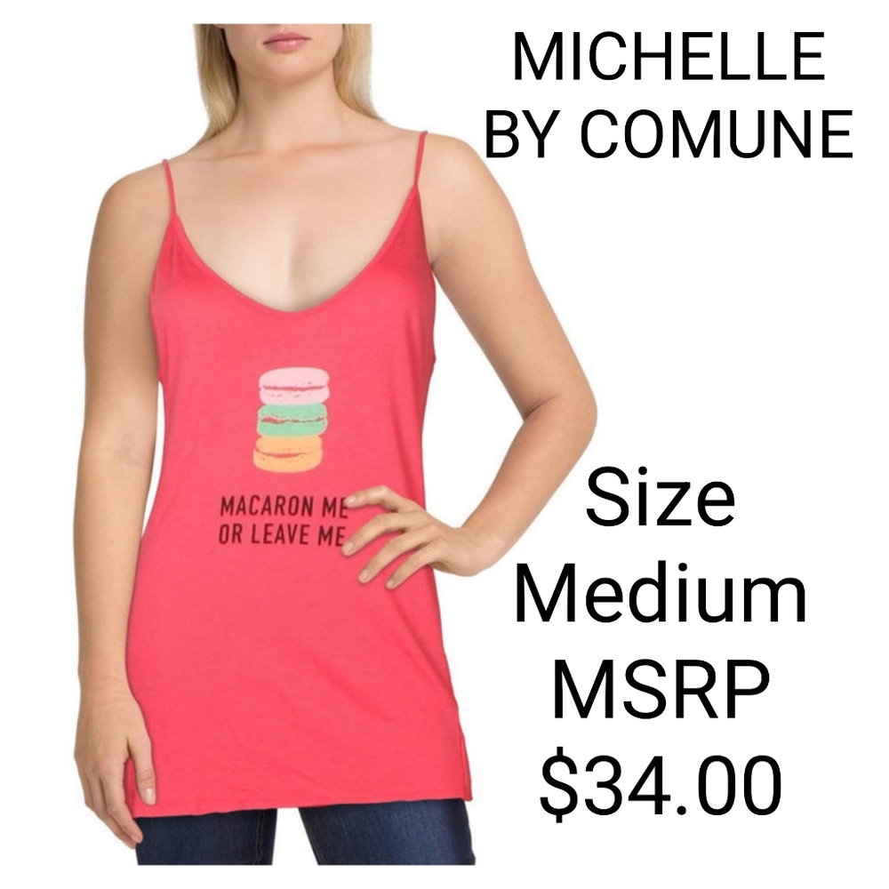 NWT Michelle By Comune Macron Me Or Leave Me Tank Size Medium
